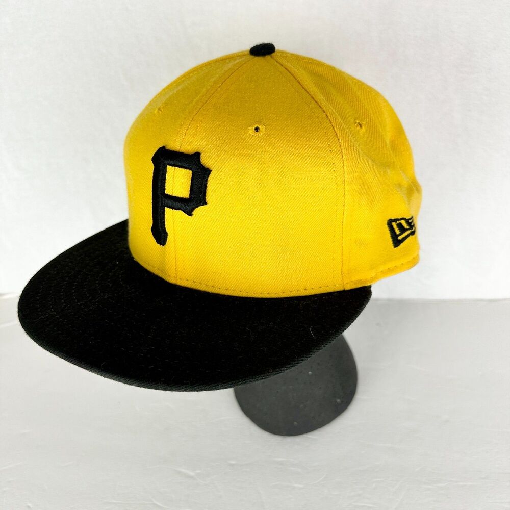 New Era 59Fifty Pittsburgh Pirates Fitted Hat Size 7 1/4 MLB Wool Blend USA Made